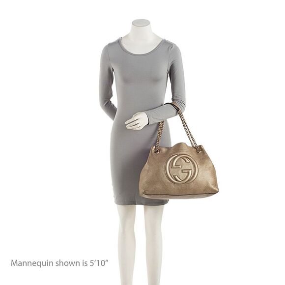 Gucci Metallic Leather Soho Medium Shoulder Bag - Picture 5 of 10